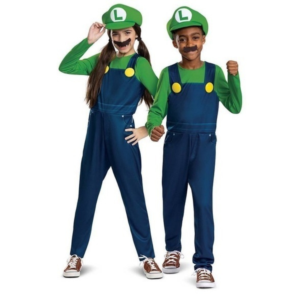 NWT. DISGUISE Super Mario Kids Luigi Costume